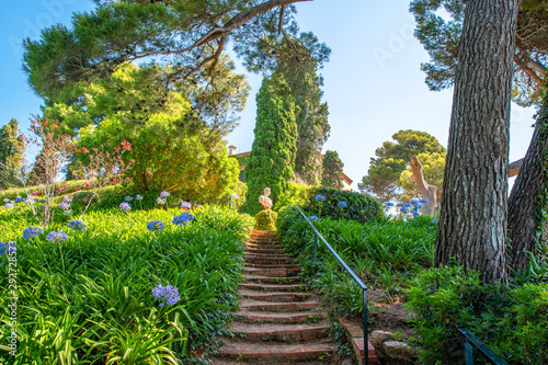 Spain nature. Lloret de mar attractions. Santa Clotilde Gardens.