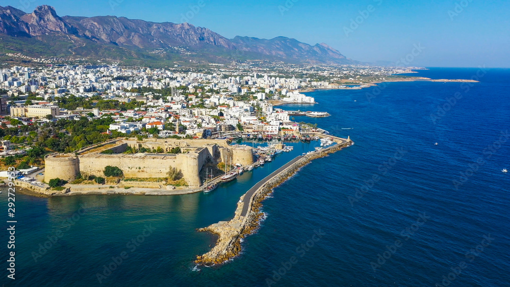 Kyrenia (Girne) is a city on the north coast of Cyprus, known for its cobblestoned old town and horseshoe-shaped harbor.