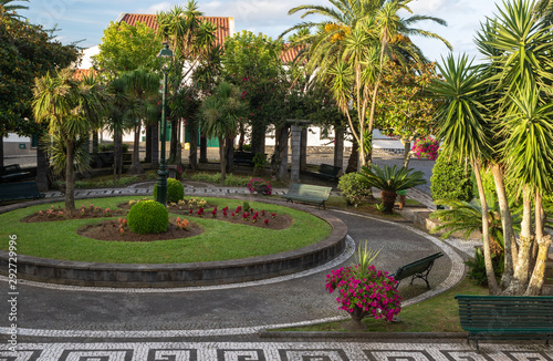 Scenic view of a central park in Nordeste town, Sao Miguel island, Azores