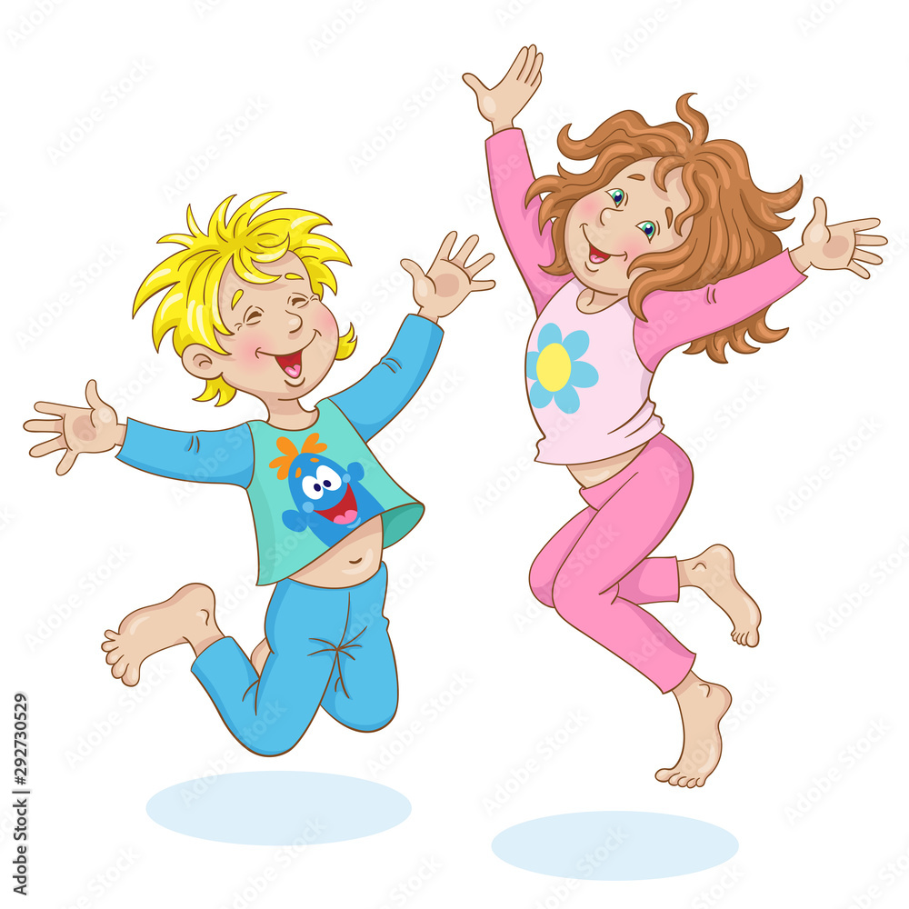 Pajama for Girl, Boy. Vector Illustration in Flat Design Stock Vector -  Illustration of cartoon, blue: 139042430