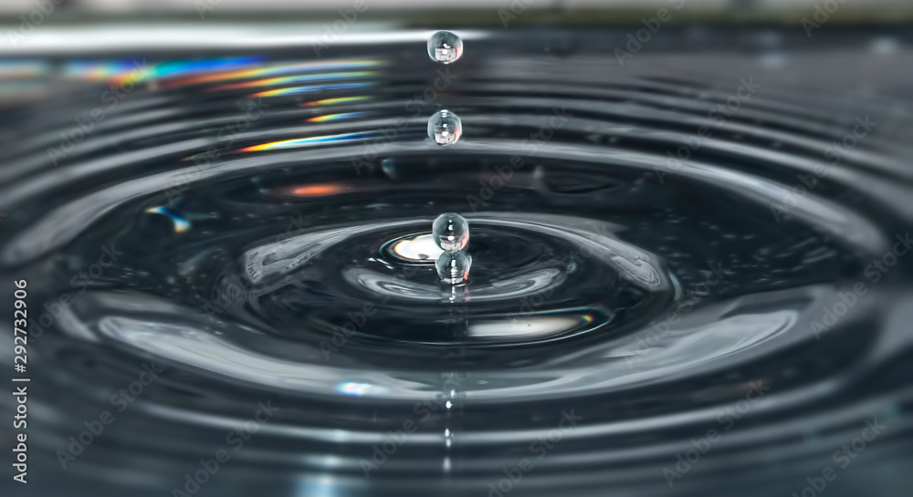 spalsh water in colors