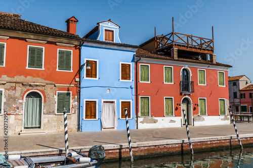 Old houses on Burano island