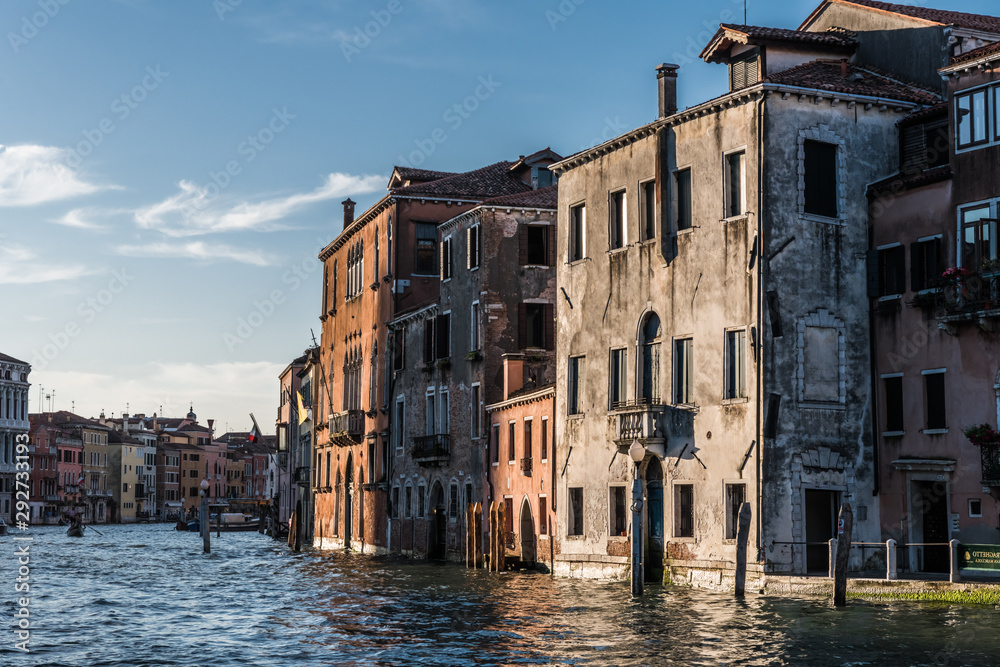 Old houses on the banks of the Grand Canal