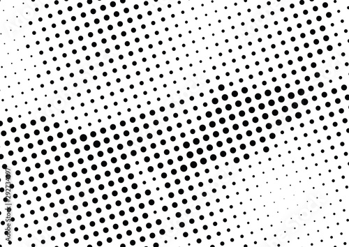 Wallpaper Mural Abstract halftone dotted background. Monochrome grunge pattern with dot and circles.  Vector modern pop art texture for posters, sites, business cards, cover, postcards, labels, stickers layout. Torontodigital.ca