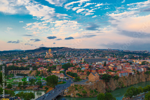 Georgia. Tbilisi, view from Narikala fortress