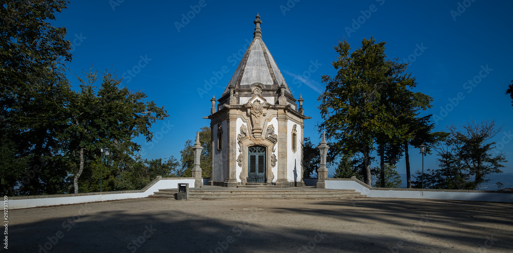 Calvary in Bom Jesus do Monte, Braga, Portugal - a famous religious tourist destination (Wide) Calvary in Bom Jesus do Monte, Braga, Portugal - a famous religious tourist destination (Wide)