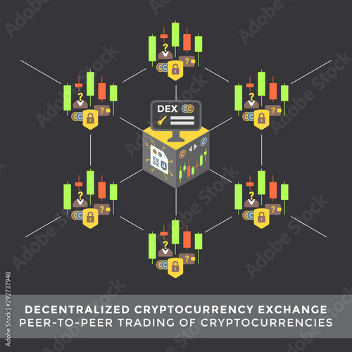 cryptocurrency blockchain technology concept.