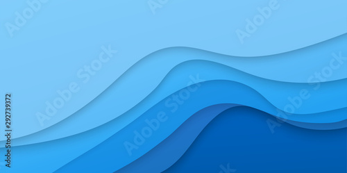 Abstract paper cut background