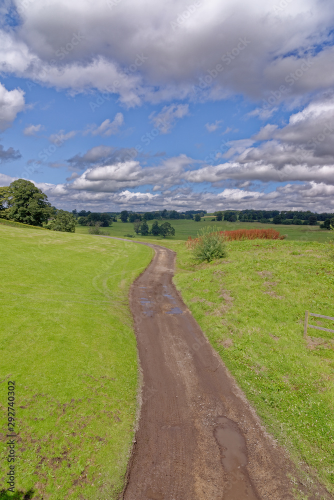Rural countryside view in Northumberland - North East England Rural countryside view in Northumberland - North East England
