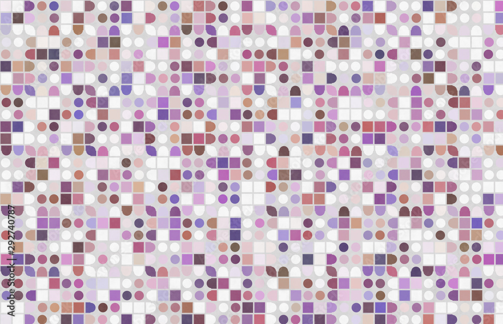 colored dots and squares