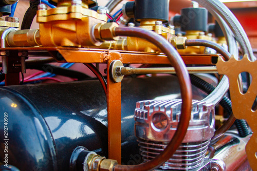 Intake Manifold of a vintage car © Michael
