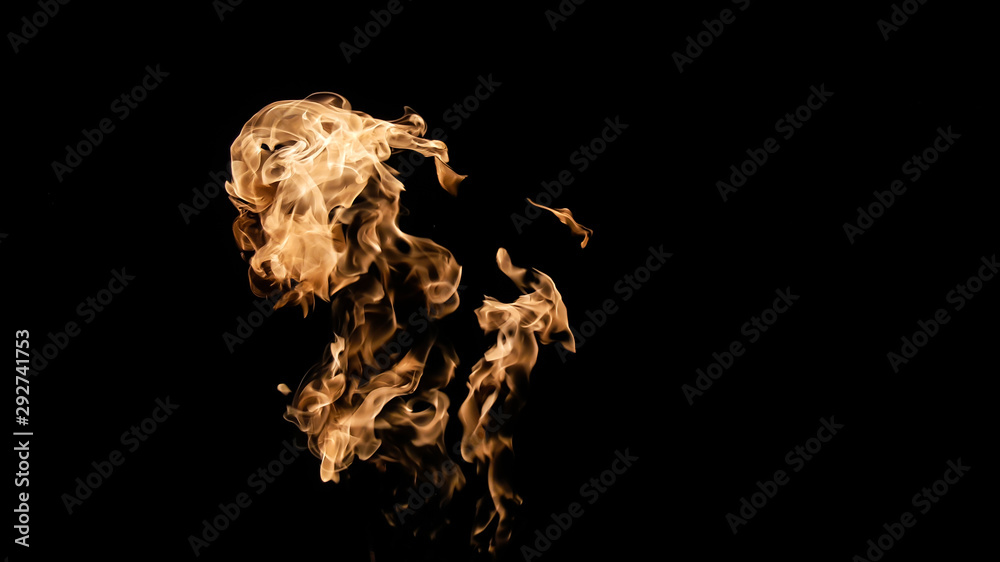 Fire flames on black background. fire on black background isolated. fire patterns Fire flames on black background. fire on black background isolated. fire patterns