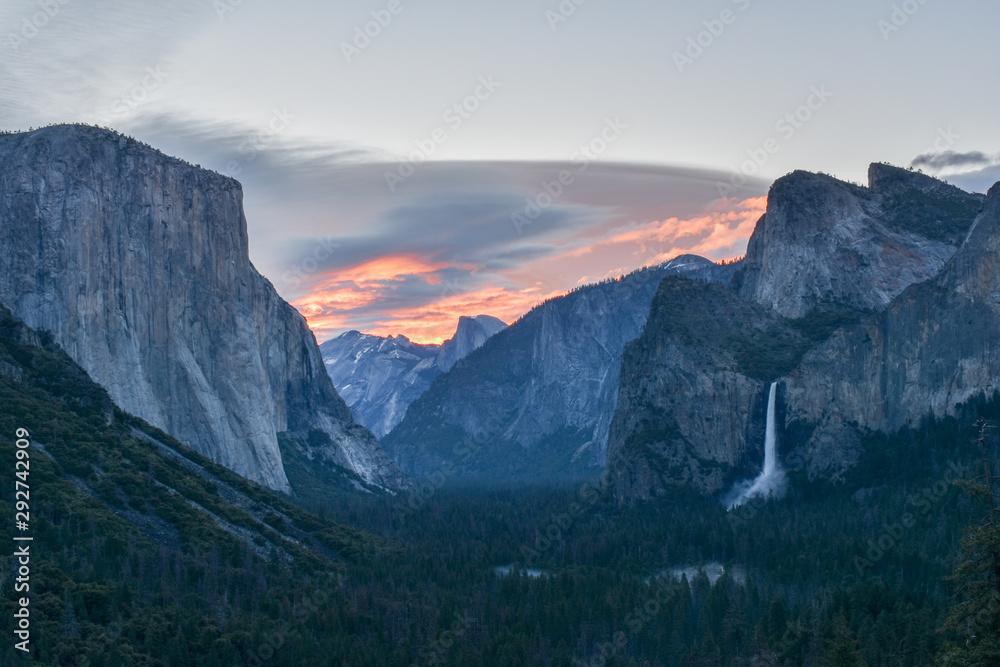 Plakat Yosemite Valley, California, USA