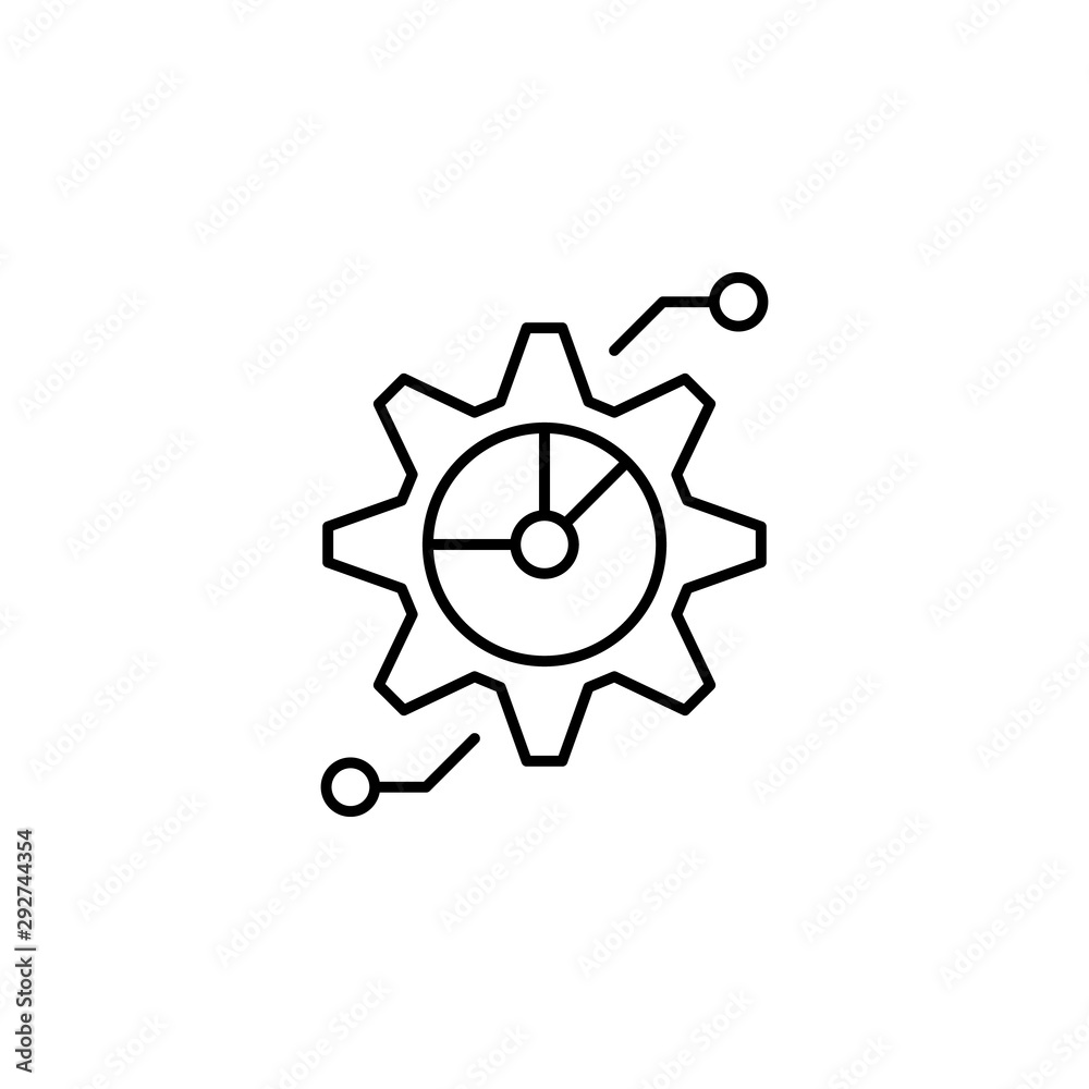 grouping, setting line icon on white background
