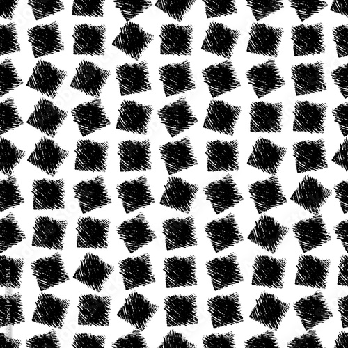 Seamless Pattern hand drawn with scribble Smear