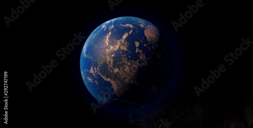 Fototapeta Naklejka Na Ścianę i Meble -  The Picture Of Earth Planet