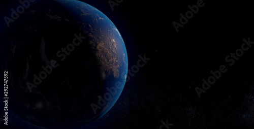 Fototapeta Naklejka Na Ścianę i Meble -  The Picture Of Earth Planet