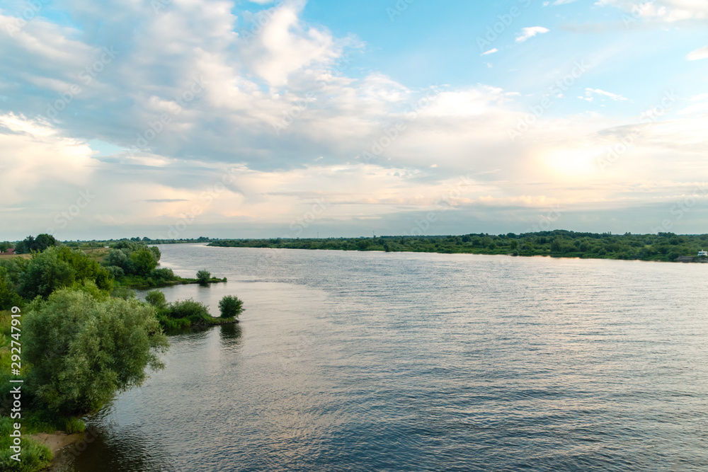 Vistula River somewhere in Pomeranian Voivodeship, Poland.