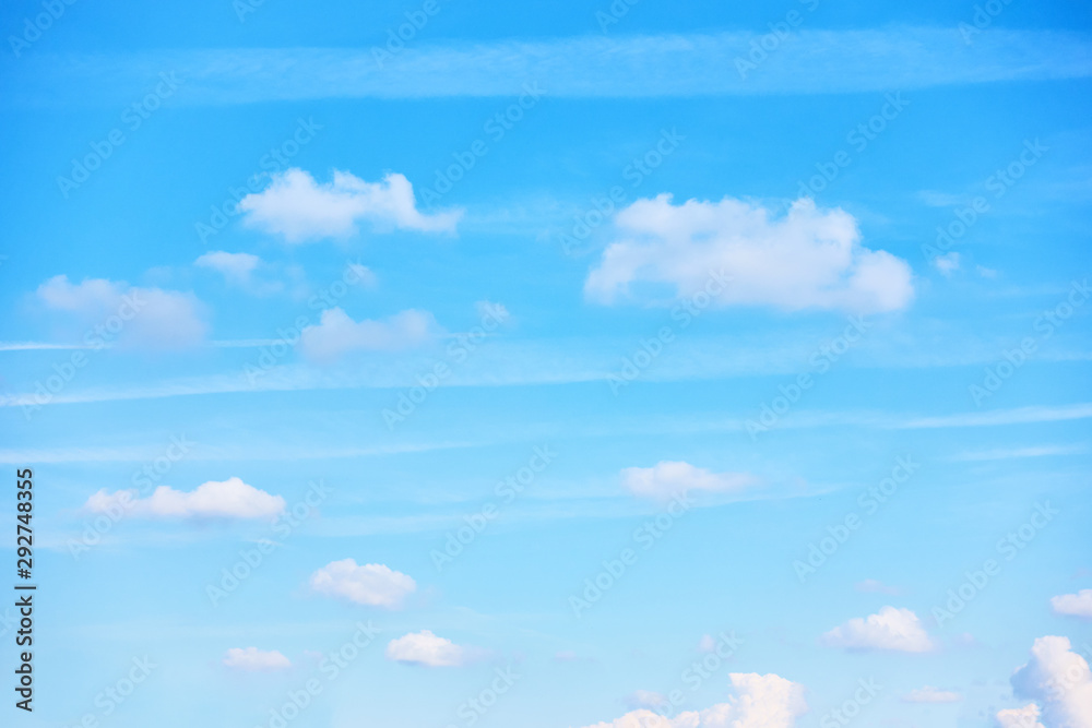 The blue sky with clouds The blue sky with clouds