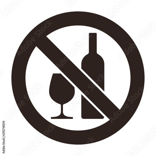 No alcohol sign