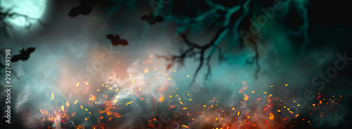Vászonkép Fantasy Halloween Background