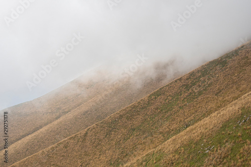 Cloudy landscape in the italian alps