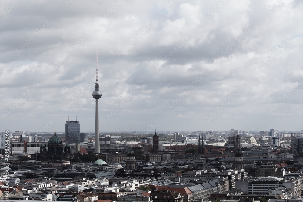 Berlin Fernsehturm Skyline Stadt Deutschland Alex