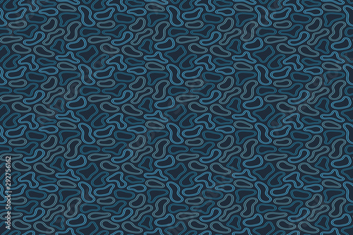 Blue liquid vector seamless pattern.