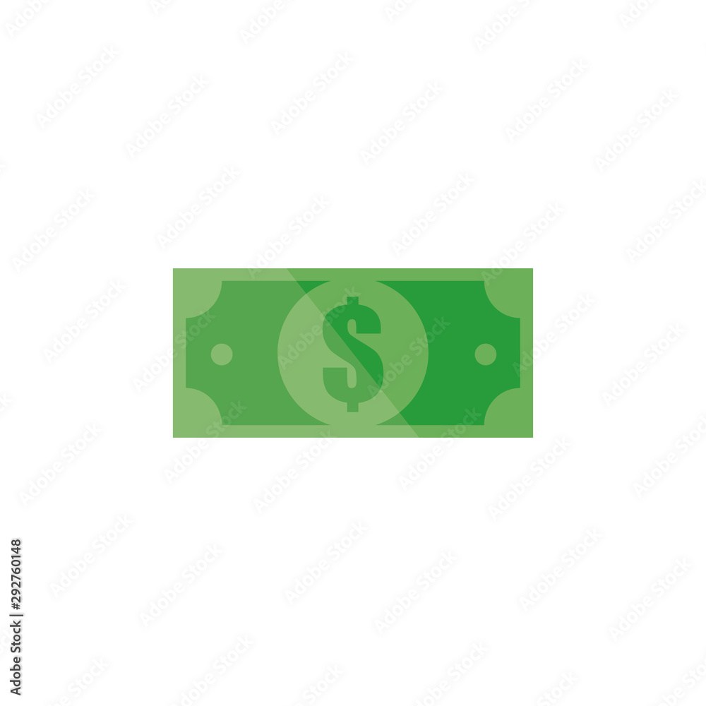 United states dollar sign. Green paper money for business and white background United states dollar sign. Green paper money for business and white background