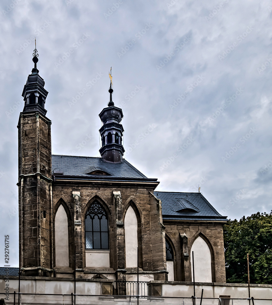 Sedlec ossuary Kostnice Church Roman Catholic chapel place Kutna Hora, Czech Republic.