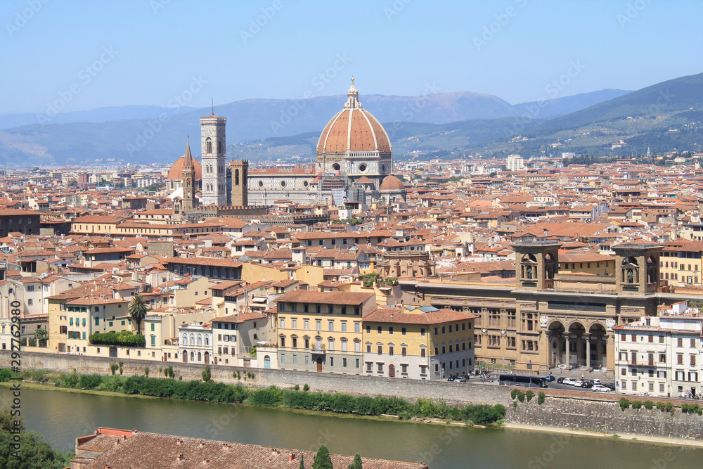Obraz premium Florence, city in central Italy and birthplace of the Renaissance, it is the capital city of the Tuscany region, Italy