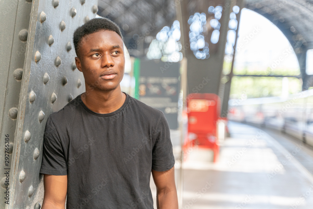 Portrait of a young african man