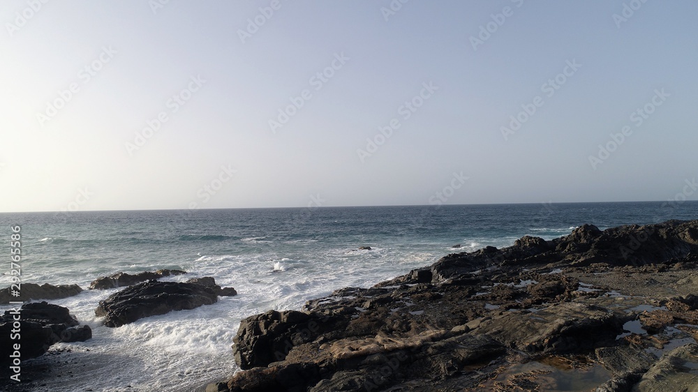 mountains and cliffs that are bathed by the Atlantic Ocean