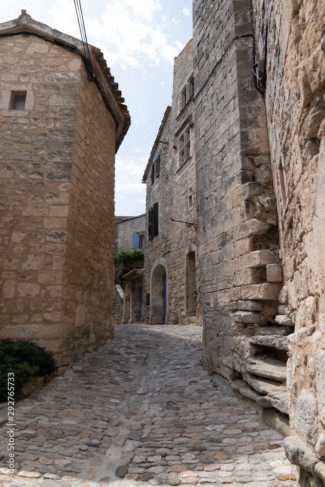 alley street Lacoste village mediaeval Provence France