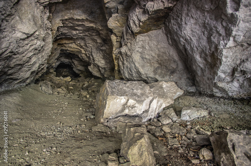 Old abandoned phosphorite mine