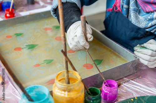 Canvas Print Ebru Art