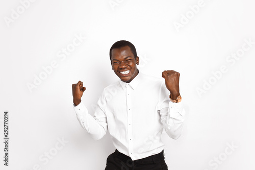 Happy African-American busi...