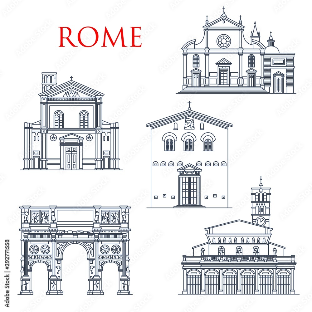Rome landmarks, Italy famous architecture