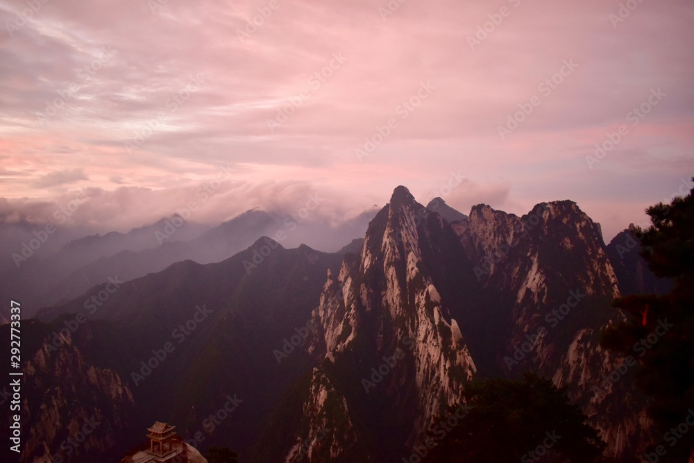 Mt. Huashan at sunrise, China