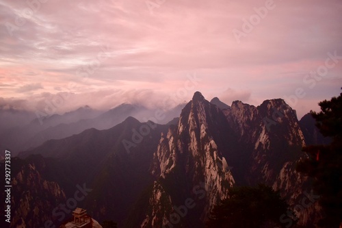 Mt. Huashan at sunrise, China