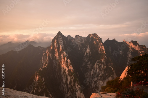 Mt. Huashan at sunrise, China