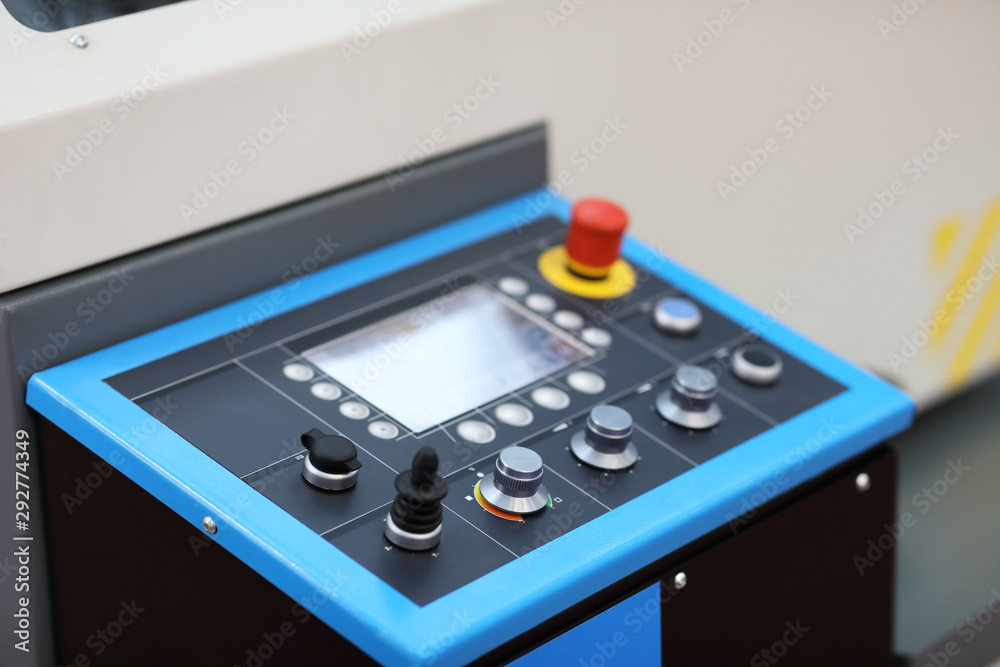 control panel of modern industrial machine control panel of modern industrial machine