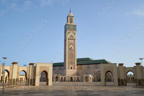 The Hassan II Mosque in Casablanca, Morocco. 