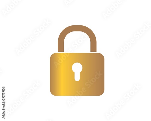 lock  vector illustration icon