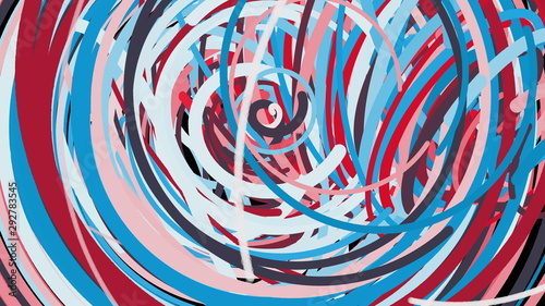 Abstract chaotic fast colorful lines, computer generated background, 3d rendering backdrop