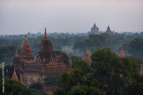 The land of pagodas in the twilight evening, Bagan is an ancient city and it has been certified by UNESCO as a World Heritage Site. Located in Mandalay Region, Myanmar
