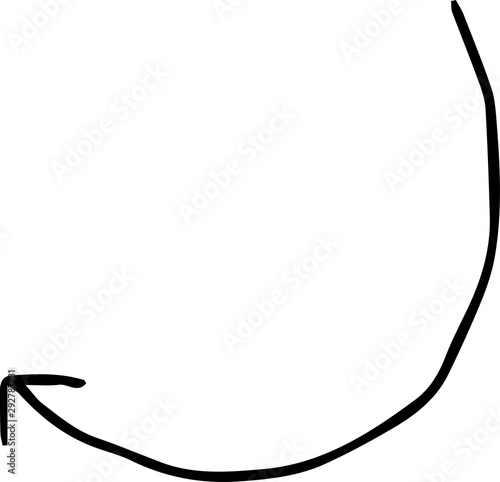 Black Simple thin arrow variation illustration