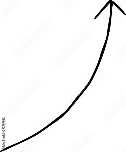 Black Simple thin arrow variation illustration