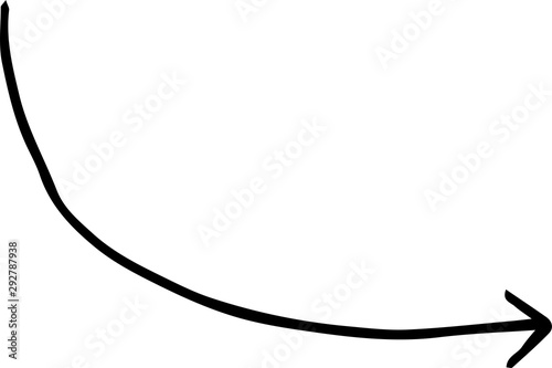 Black Simple thin arrow variation illustration