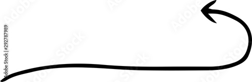 Black Simple thin arrow variation illustration